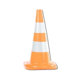 Produit Cône de signalisation en polypropylène - L290xl290xH500 mm Image