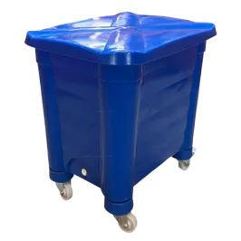 Produit Bac de stockage bleu avec roulettes - 200L Image
