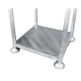 Produit Embase de Manubag fond tôlé galvanisée – 1135x1135x300 mm Image