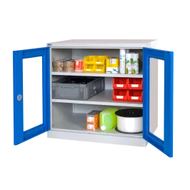 Produit Armoire basse d'atelier à portes battantes transparentes - L1000xl500xH1000 mm Image
