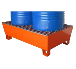 Produit Bac de rétention acier pour 2 fûts avec caillebotis - 220 litres Image