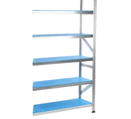 Produit Rayonnage galvanisé - Elément suivant tablette plastique - 180 kg/niveau Image
