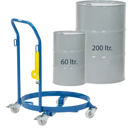 Produit Rouleur de fûts 60 et 200 L avec poignée de poussée – 250 kg Image