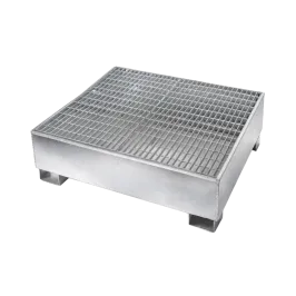 Produit Bac de rétention acier 440L - 4 fûts avec caillebotis Image