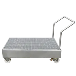 Produit Chariot acier pour 2 fûts avec caillebotis - 220 litres Image
