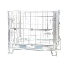 Produit Conteneur grillagé pour rangement bouteilles de vin (500) type Bourgogne – Gerbable, repliable Image