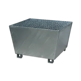 Produit Bac de rétention acier pour 1 IBC avec caillebotis fil - 1000 litres Image