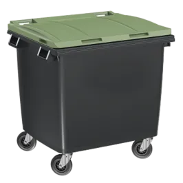 Produit Conteneur 4 roues 1000 L - Couvercle vert Image