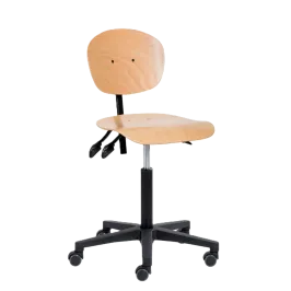 Produit Siège d'atelier en hêtre sur roulettes Image