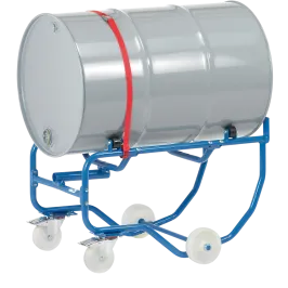 Produit Berceau inclinable pour fûts de 200 L avec rouleaux – 250 kg Image