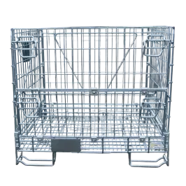 Produit Conteneur grillagé pour rangement bouteilles de vin (600) type Bordeaux – Gerbable, repliable Image