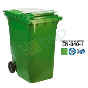 Conteneur à déchets 120 l   Vert