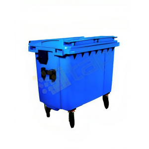 Conteneur à déchets 660 l  Bleu