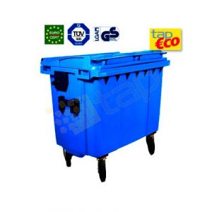 Conteneur à déchets 660 l  Bleu
