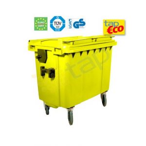 Conteneur à déchets 770 l jaune