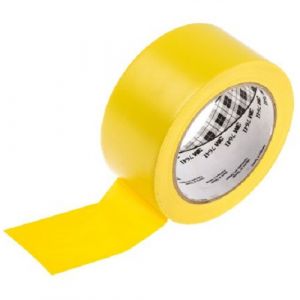 Rubans adhésifs pour marquage au sol -jaune -100mm x33m