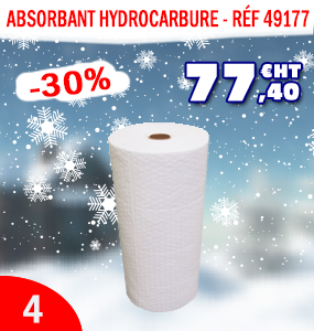 Rouleau absorbant hydrocarbure