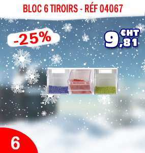 Bloc six tiroirs